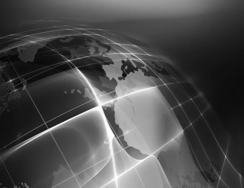 world Global network connections representing an IT company providing IT services and IT support worldwide